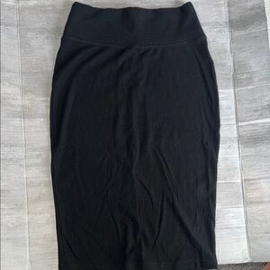 Year of Ours Classic Black Pencil Skirt retail $165